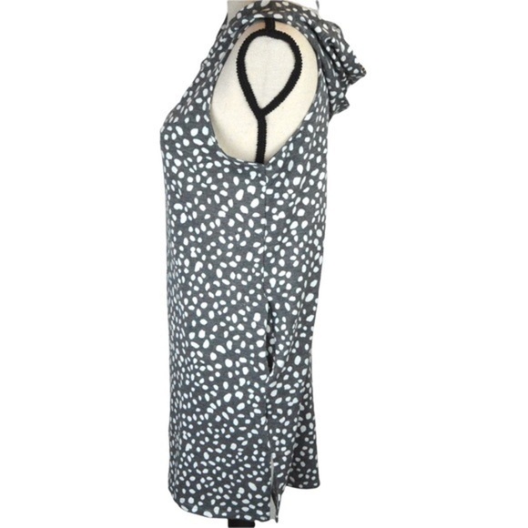 Evolution & Creation Swim Lounge Hooded Coverup, Gray & White - Medium - Picture 3 of 7